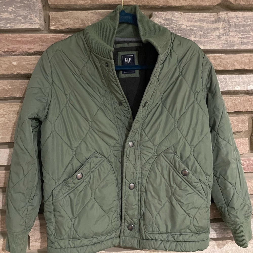 GAP Kids Green Quilted Jacket